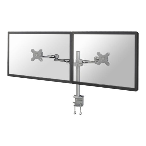 Neomounts FPMA-D935D monteringssats - fullständig rörelse - för 2 LCD-bildskärmar - silver Silver