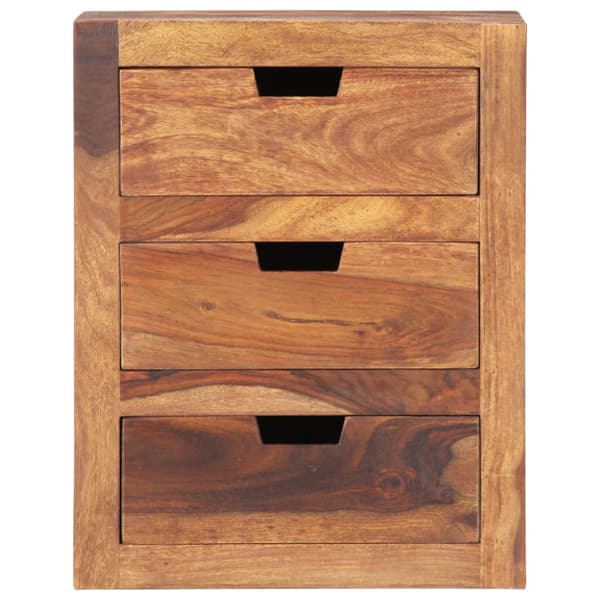 Sängbord 40x30x50 cm massivt sheesamträ