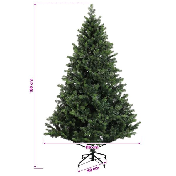 Plast Hingad Julgran 180 cm 300 LED-lampor Varmvit