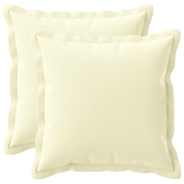 Kudde med kudde HOUTEN 2 st Gräddvit Polyester