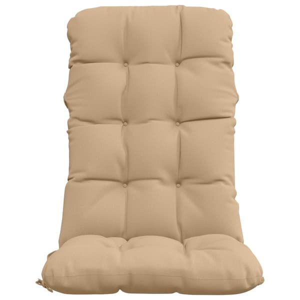 2-delade Höga Ryggstolsdynor VIANEN 2 st 100% Polyester Sand