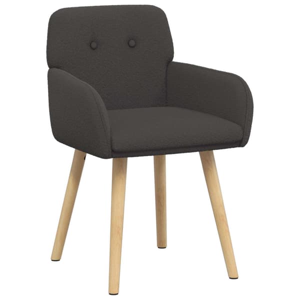 Matstolar 4 pcs Bouclé Mörkgrå 59 x 57 x 85 cm