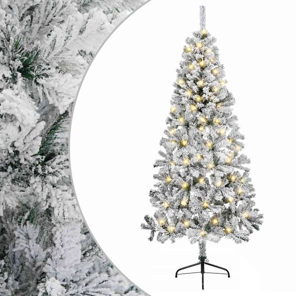 Plast Hingad Julgran 210 cm 300 LED-lampor Varmvit