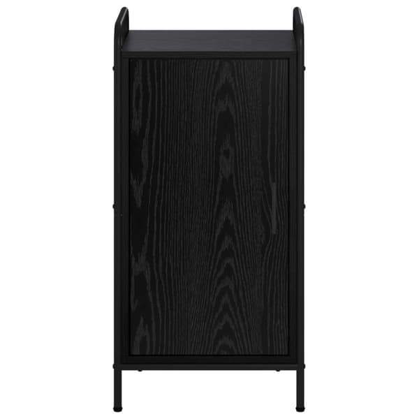 Sideboard Svart ek 97 x 33 x 81 cm Konstruerat trä