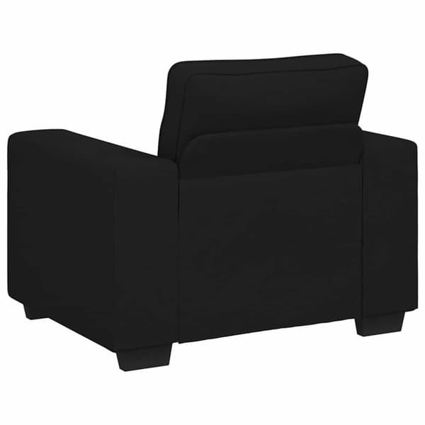 Soffstol svart 100x77x82 cm tyg