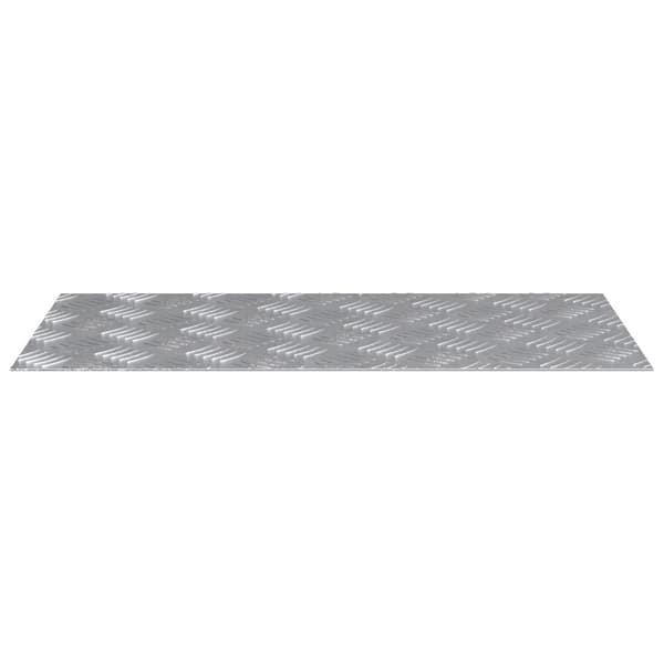 Trappsteg Rektangulär 2 pcs Silver 60 x 30 cm Aluminium