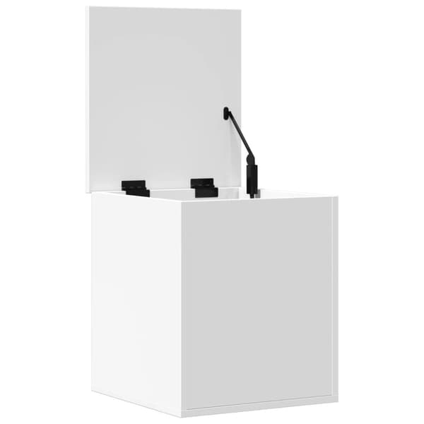 Förvaringslåda vit 40x42x46 cm konstruerat trä