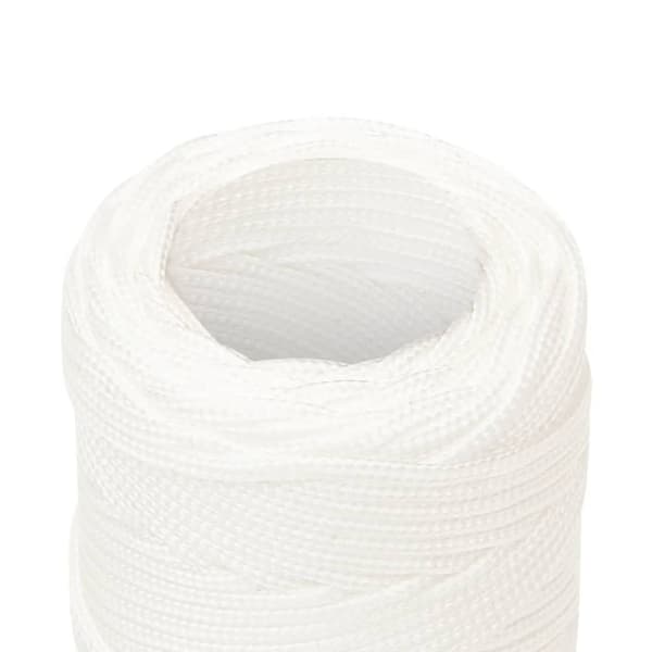 Båtlina helvit 2 mm 100 m polypropylen