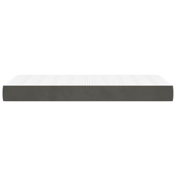 Pocketresårmadrass medium mörkgrå 100x200x20 cm sammet