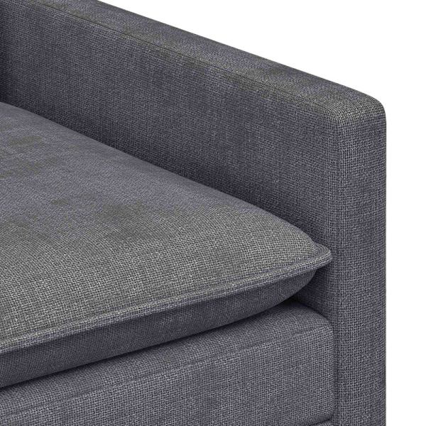 Soffset 2 pcs Mörkgrå Polyester