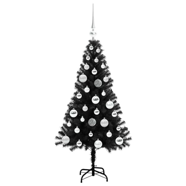 Julgran Svart 120 cm PVC