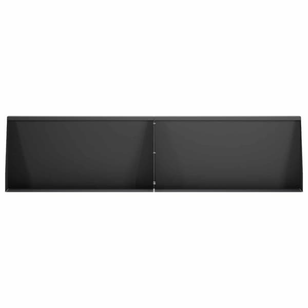 Stödvägg 4 st 80 x 12 x 50 cm Stål Svart