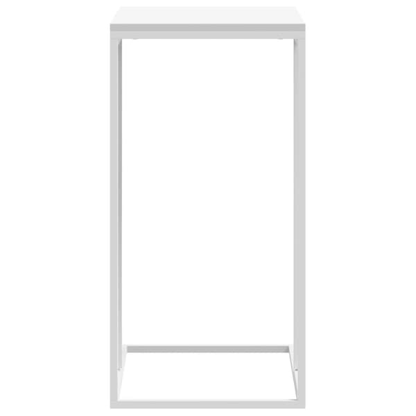 Sidobord vit 40x30x59 cm konstruerat trä