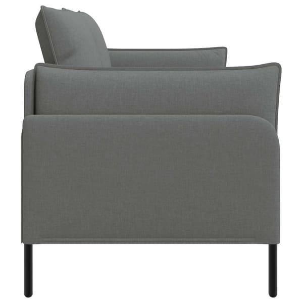 2-sits soffa Mörkgrå 188 x 81 x 89 cm Tyg
