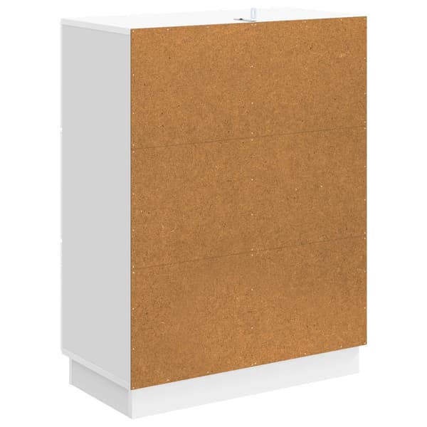 Sideboard Vit högglans 66 x 34,5 x 87 cm Konstruerat trä