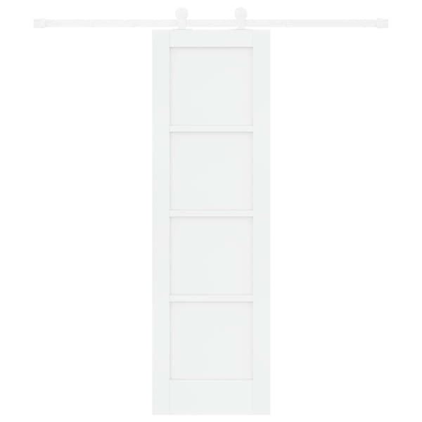 Skjutdörr 61 x 198,5 cm Konstruerat trä Vit