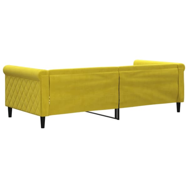 Dagbädd gul 90x200 cm sammet