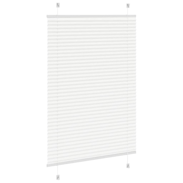 Plisserad persienn vit 95x150 cm tyg bredd 94,4 cm polyester