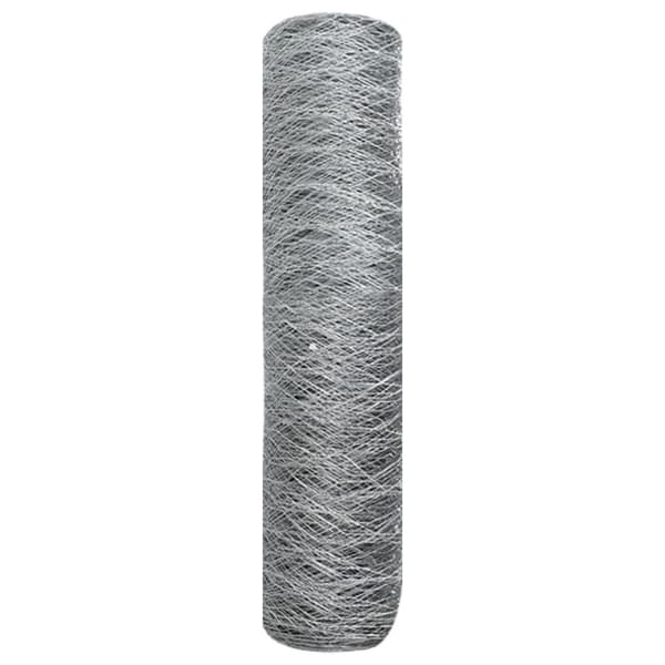 Hexagonstängsel Silver 0,6 x 50 m Galvaniserat stål