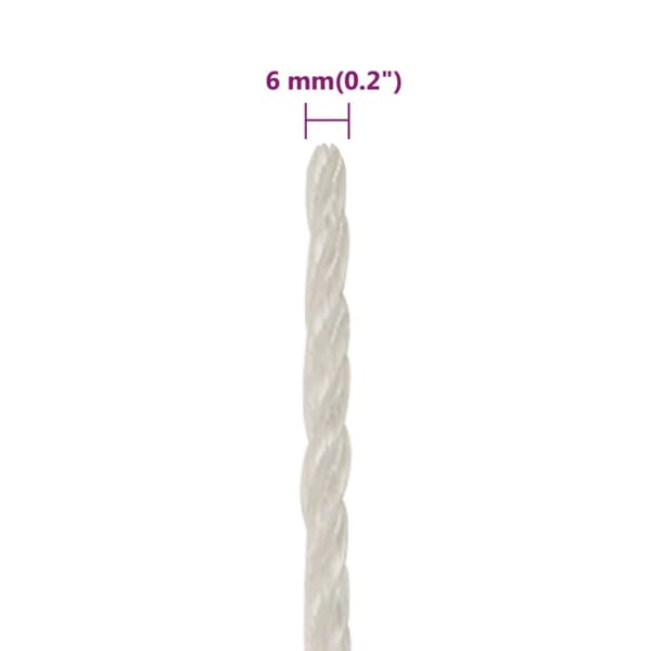 Rep vit 6 mm 250 m polypropylen