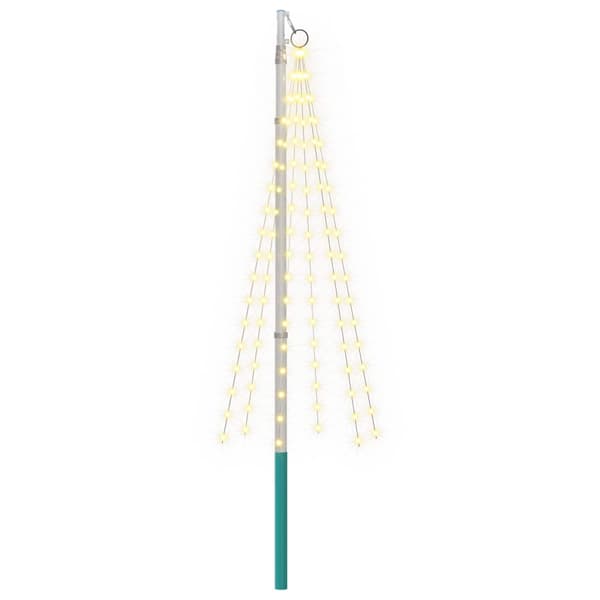 Julgransbelysning med markspett och flaggstång 180 cm