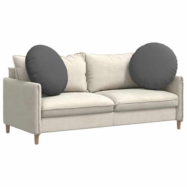 Sittkuddar 2 pcs Mörkgrå Ø80 x 29 cm tyg