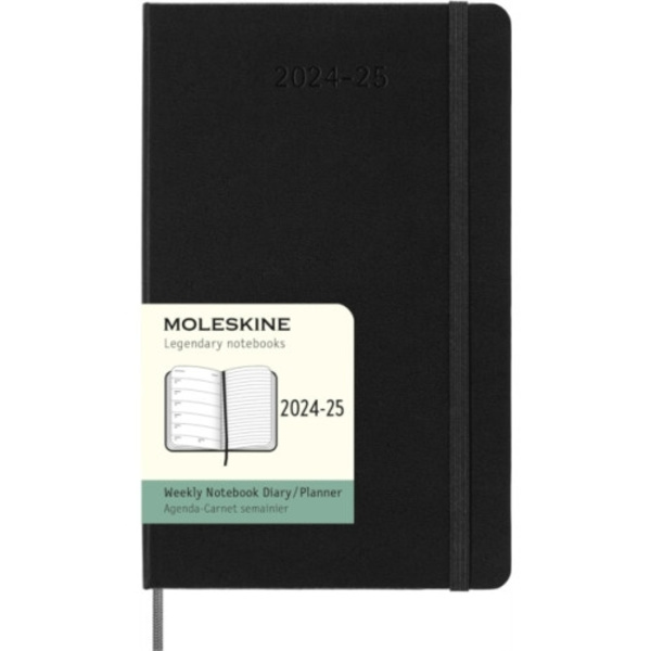 Moleskine 2025 18-Month Weekly Large Hardcover Notebook: Black