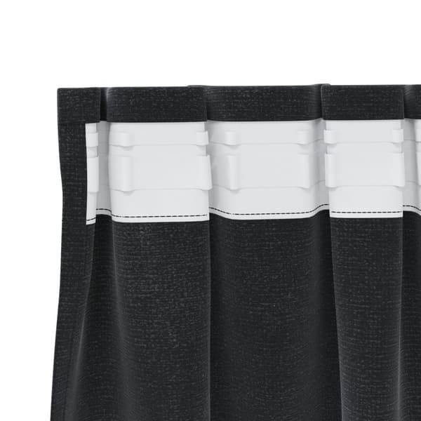 Gardiner 2 st Svart 140 x 260 cm Sammet