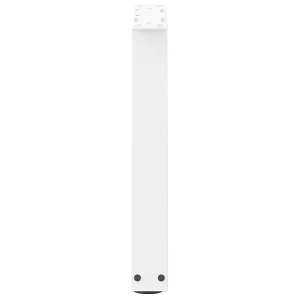 Soffbordsben V-formade 2 st vita 60x(42-43,3) cm stål