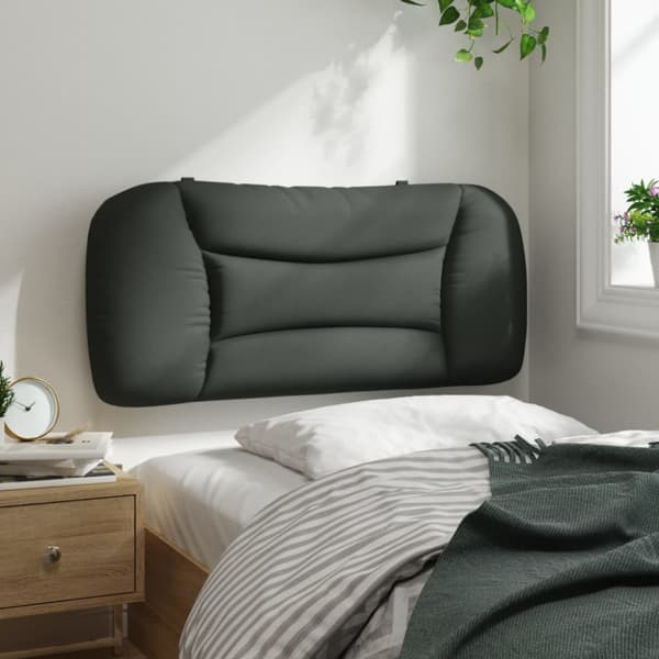 Headboard Cushion "Hvar" Dark Grey 80 cm Fabric