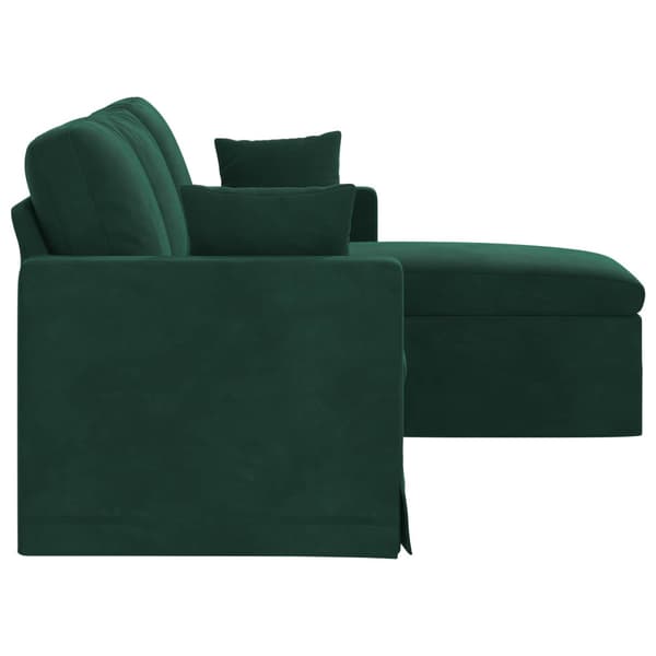Soffa Mörkgrön 178 x 134 x 80 cm Sammet