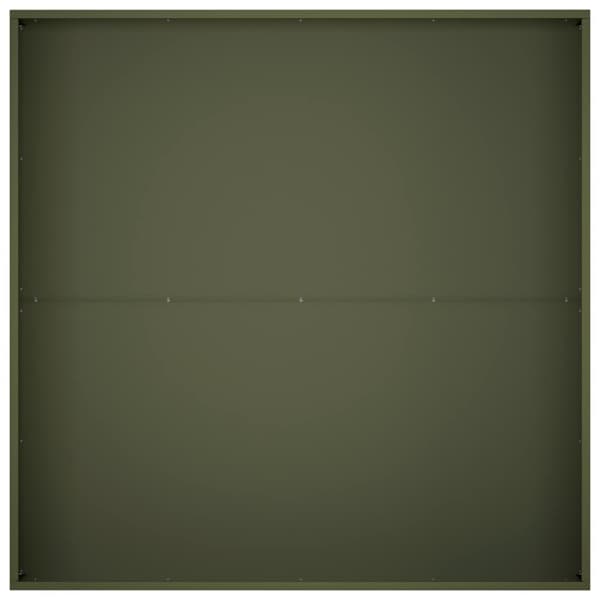 Trädgårdsplanterare 2 st Olivgrön 100 x 100 x 20 cm