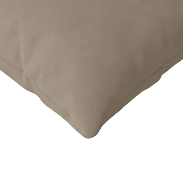 Sofakuddar 2 pcs Taupe 200 x 40 cm tyg