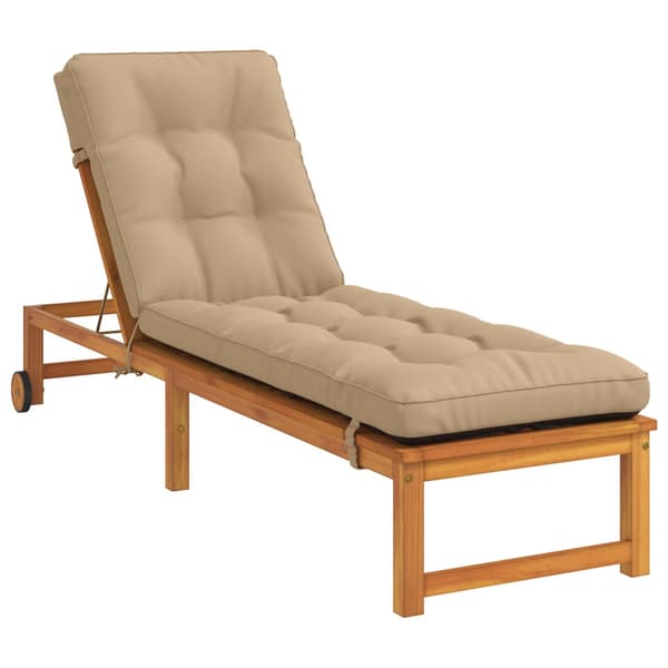 Solstol Kudde VIANEN 100% Polyester Sand 200 x 60 x 8 cm