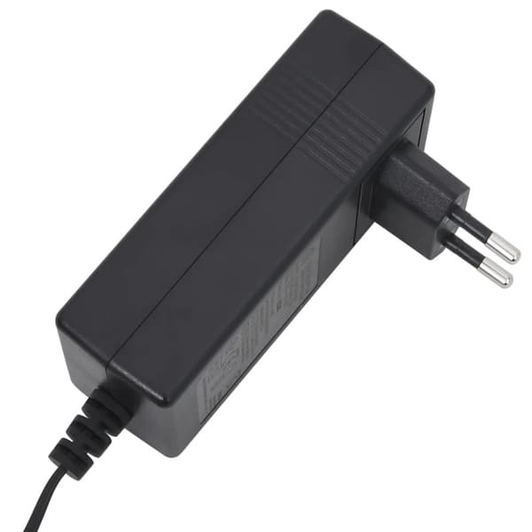 Elektrisk massagefåtölj mörkgrå tyg