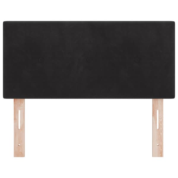 Huvudgavel Svart 80 cm Sammet