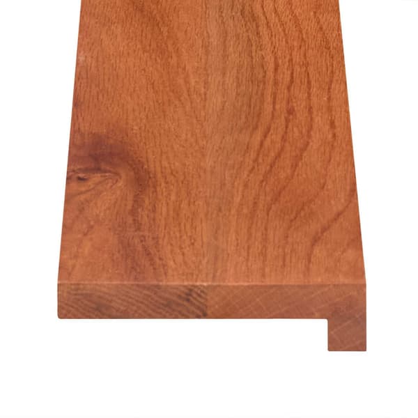 Trappsteg 4 st 80 x 25 x 2 cm Brun Massivt Ekträ