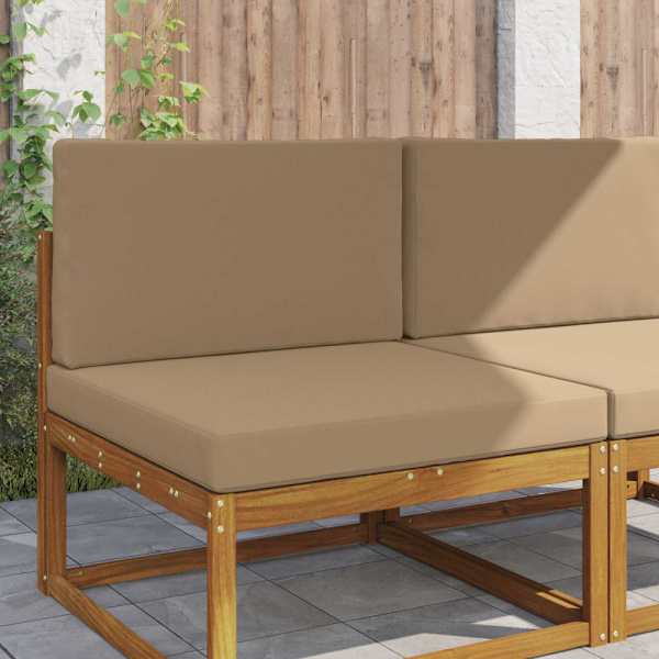 Utomhus Soffa Kudde 2 pcs Taupe Polyester