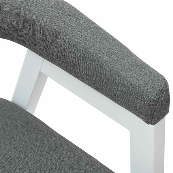 Matstolar 2 pcs Vit 54 x 57 x 73 cm Massiv Gummiträ