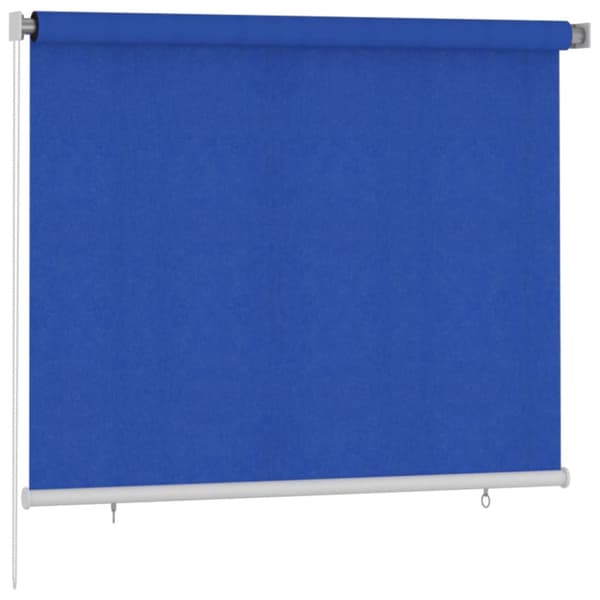 Rullgardin utomhus 180x140 cm blå HDPE