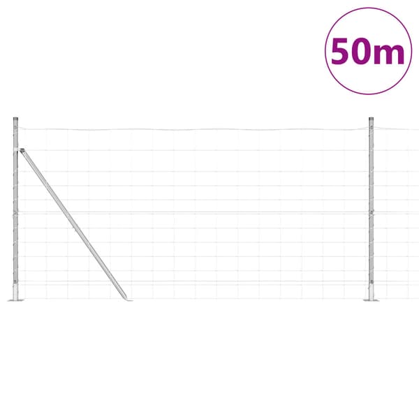 Stängselstolpe Galvaniserad 50 x 1,2 m Stål
