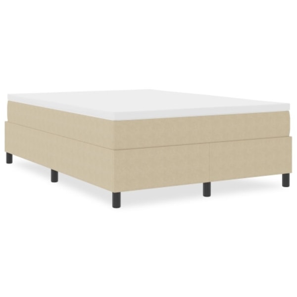 Box Spring Säng Ljusgrön Grå 160x200 cm Corduroy Tyg