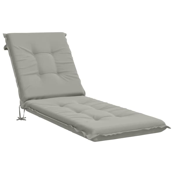 Solstol Kudde GEMERT 100% Polyester Grå 190 x 50 x 9 cm