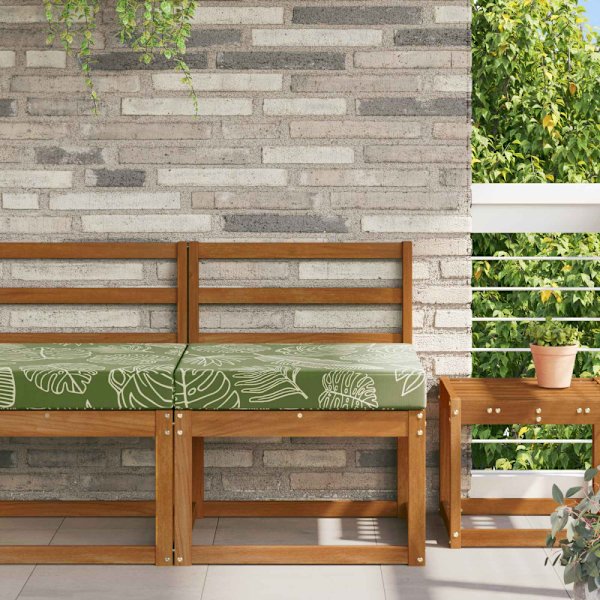 Utomhus Soffa Kudde Bladdesign 60 x 60 x 8 cm Polyester