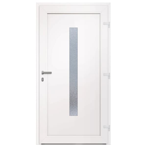 Ytterdörr vit 108x208 cm PVC