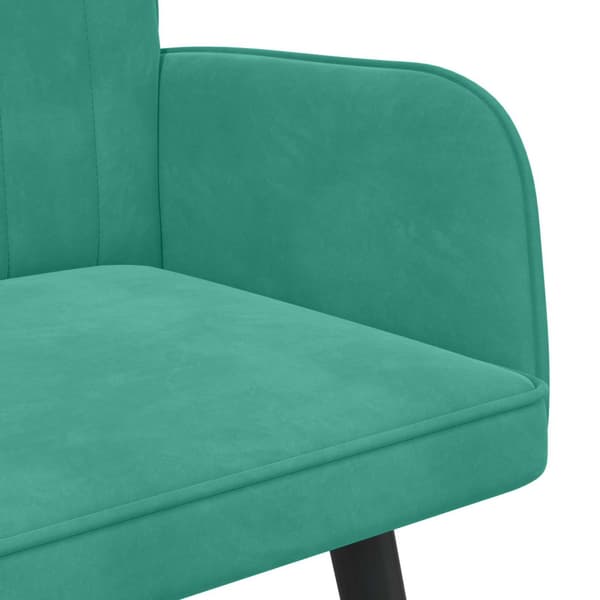 Tvåsitssoffa Turkos 115 x 61 x 87 cm Sammet
