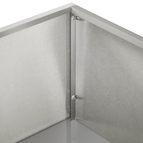 Trädgårdsplanterare Silver 80 x 30 x 49 cm Rostfritt stål