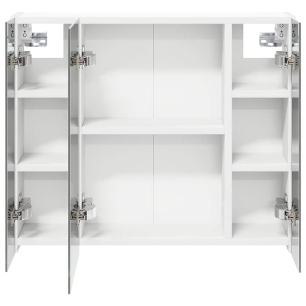 Badrumsspegelskåp Vit 60 x 14,5 x 50 cm Konstruerat trä