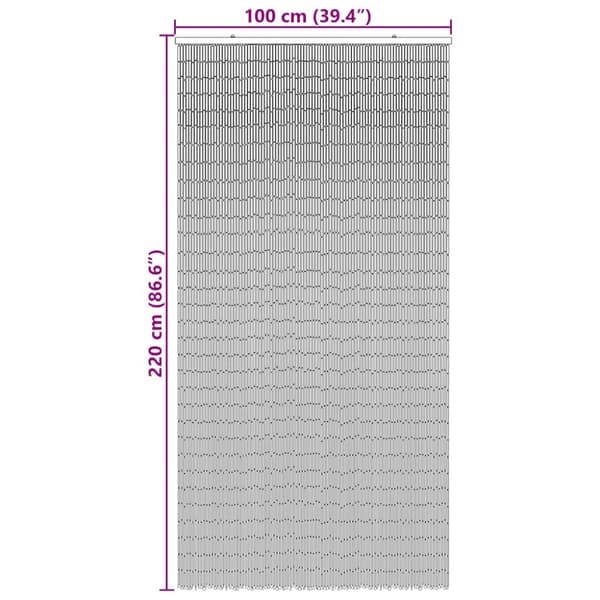 Insektsdörrgardin bambutryck 100x220 cm bambu