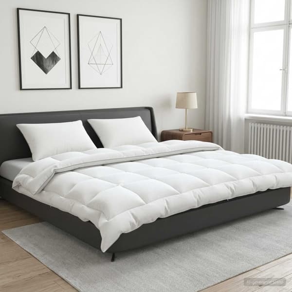 Täcke och kudde set 3 st 220 x 260 cm 4 årstider 300 GSM Ull